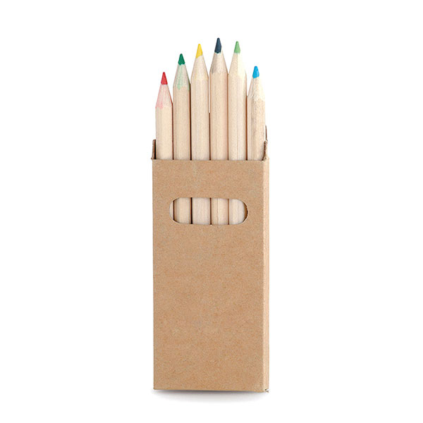 Spalvoti pieštukai 6 vnt. | Parduotuvė Ant Bangos